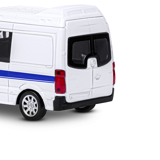 ТМ "Автопанорама" Машинка металлическая 1:53 Mercedes-Benz Sprinter, полиция, откр. двери, инерция, в/к 17,5*12,5*6,5 см в Джамбо Тойз #13