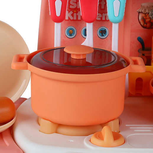 Игровой набор Amore Bello "Кухня", кран с водой, пар, свет, звук, в комплекте 25 предметов, бордовая в/к 22,5х34х12см в Джамбо Тойз #6