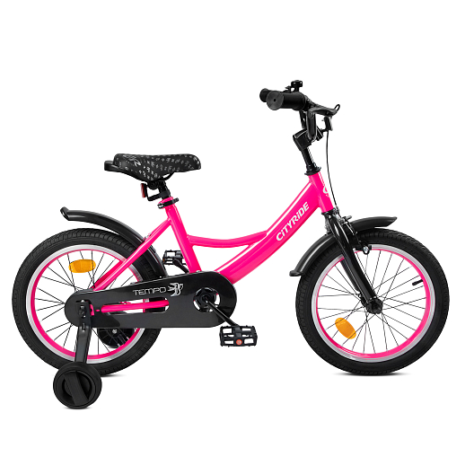 Велосипед двухколёсный CITYRIDE, модель CR-B2-04F7, рама сталь, колеса алюминий 16", цвет розовый в Джамбо Тойз #8
