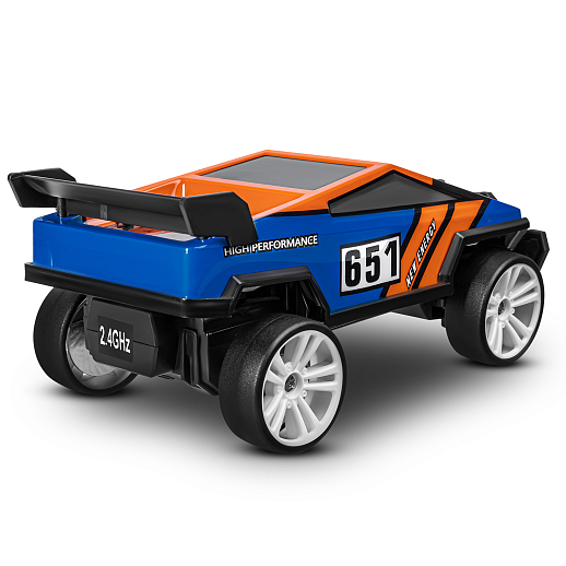 Р/у скоростная машина для дрифта,1:18,подсветка корпуса и днища, запасн. колеса, конусы 4шт.,цвет синий,с аккум, в/к 34*20,5*17,5см в Джамбо Тойз #6