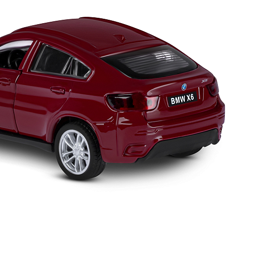 ТМ "Автопанорама" Машинка металлическая 1:43 BMW X6, красный, откр. двери, инерция, в/к 17,5*12,5*6,5 см в Джамбо Тойз #15