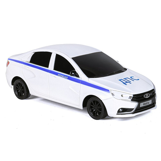 AUTODRIVE Р/У Машина Lada Vesta полиция, М1:16, 40MHz, свет фар, движение вперед/назад/повороты, в компл. аккум., USB кабель, цвет белый,в/к 35*16,5*12,5см в Джамбо Тойз #6