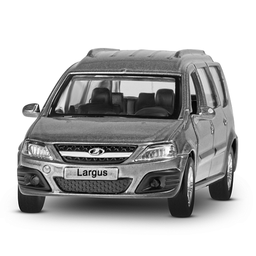 ТМ "Автопанорама" Машинка металлическая 1:43, LADA LARGUS серая, откр. 2 двери., инерция + сельхозприцеп в Джамбо Тойз #5