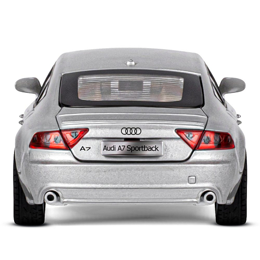 ТМ "Автопанорама" Машинка металлическая 1:32 Audi A7, серебряный, свет, звук, откр. двери, капот и багажник, инерция, в/к 17,5*13,5*9 см в Джамбо Тойз #12