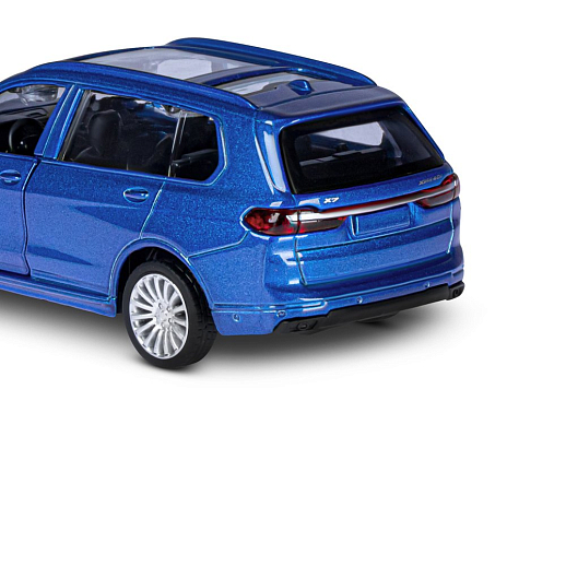 ТМ "Автопанорама" Машинка металлическая 1:44, BMW X7, синий, откр. двери, инерция, в/к 17,5*12,5*6,5 см в Джамбо Тойз #15