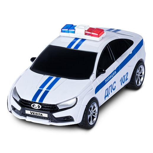 AUTODRIVE_LADA Vesta_машинка-робот фрикционная,13см,одной кнопкой трансформируется в робота,белая,в/к 13,5*6,5*5,5 см в Джамбо Тойз #2