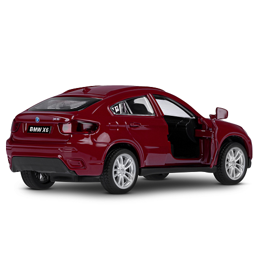 ТМ "Автопанорама" Машинка металлическая 1:43 BMW X6, красный, откр. двери, инерция, в/к 17,5*12,5*6,5 см в Джамбо Тойз #14