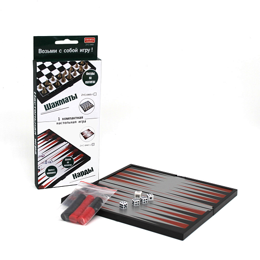 Настольная игра Нарды, фигуры на магнитах, в/к 10*19,8*2,2 см в Джамбо Тойз