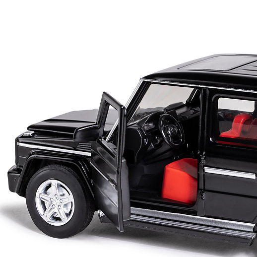 ТМ "Автопанорама" Машинка металлическая 1:32 Mercedes-Benz G350d, черный, откр. капот, передние и задняя двери, свет, звук, инерция, в/к 17,5*13,5*9 см в Джамбо Тойз #13
