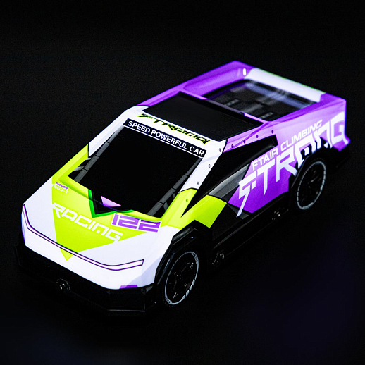 Р/у машина с 3D подсветкой корпуса, 4 канала, цвет салатовый/фиолет, в/к 30*13*13,5см в Джамбо Тойз #4