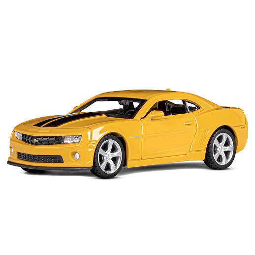 ТМ "Автопанорама" Машинка металлическая  1:43 Chevrolet Camaro SS, желтый, откр. двери, инерция, в/к 17,5*12,5*6,5 см в Джамбо Тойз #2