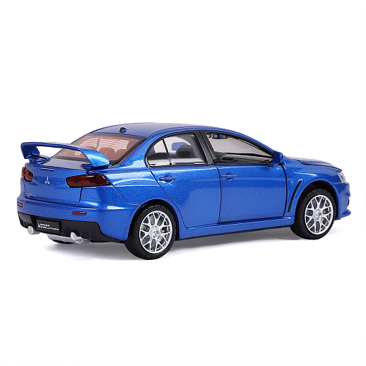 ТМ "Автопанорама" Машинка металлическая 1:32 Mitsubishi Lancer Evolution, синий, откр. двери, капот и багажник, свет, звук, инерция, в/к 17,5*12,5*6,5 см в Джамбо Тойз #10