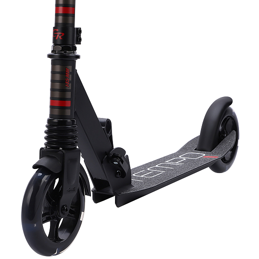 Двухколесный самокат CITY-RIDE TEMPO 145mm сталь/ал. Складной. Tbar lock. Колеса PU 145/145 MM со светом LED. Подшипники: Abec-7. Грипсы: резина. Передник амортизатор. в Джамбо Тойз #4