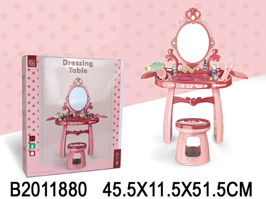 Игров.набор "Трюмо со стульчиком, в компл. аксесс.", в/к 46*12*52см в Джамбо Тойз