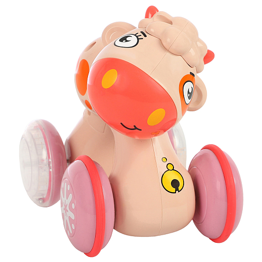 Развивающая игрушка "Бычок", цвет розовый,  в/к 16х10х18 см в Джамбо Тойз #4