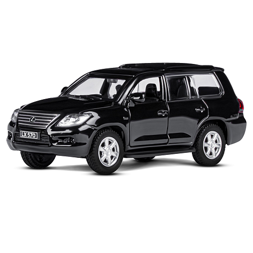 ТМ "Автопанорама" Машинка металлическая 1:43  Lexus LX570, черный, откр. двери, инерция, в/к 17,5*12,5*6,5 см в Джамбо Тойз #2