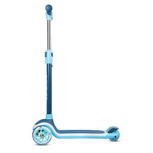 Самокат 3хколесный City-Ride (пакет). Руль телеск.: металл. с резин.грипсами. дека со светом по контуру,  Колеса: 120/76 PU со светом. Возраст: от 3 лет Подшипник: Аbec-7, синий в Джамбо Тойз #6