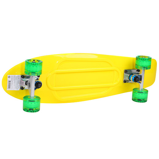 Скейтборд Fish жёлтый,  размер 27"*6", колеса: 59*43мм  78А, PU, ABEC-7 в Джамбо Тойз #5