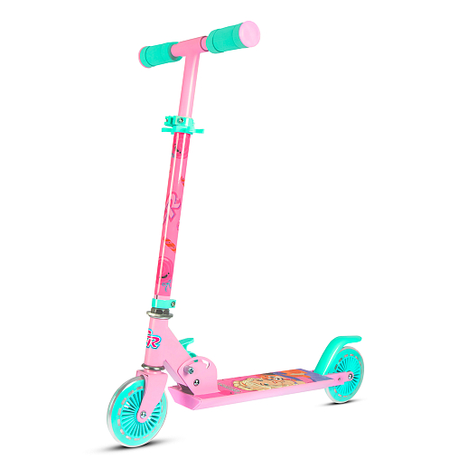 2хкол. самокат CITYRIDE HW 120, ал. 50/50% , t-bar алюм, дека сталь, грипсы 95мм TPR, колеса PVC со светом  120/120 мм в Джамбо Тойз #2