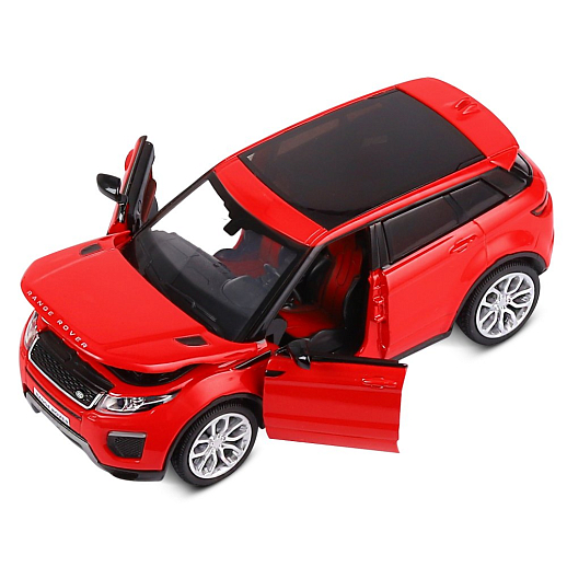 ТМ "Автопанорама" Машинка металлическая 1:32  2017 Land Rover Range Rover Evoque HSE, красный, откр. двери и капот, свет, звук, инерция,  в/к 17,5*12,5*6,5 см в Джамбо Тойз #12