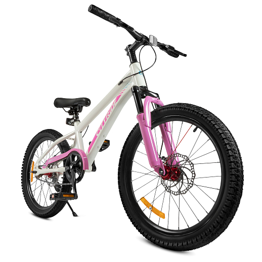 Велосипед двухколёсный CITYRIDE, модель CR-B2-12B, колеса 20", рама сталь, дисковые мех. тормоза, амортизационная вилка, обода сталь, цвет белый в Джамбо Тойз #2