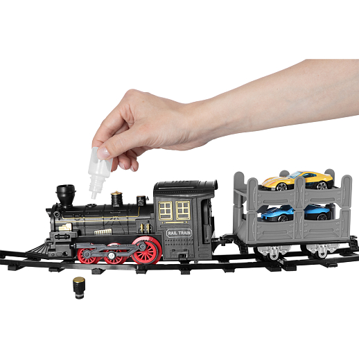 Железная дорога на бат. 19 дет. свет, звук, пар в/к 37,0*9,0*20,0 см в Джамбо Тойз #3