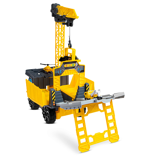 Карьерный самосвал с набором транспорта, раскладывается в стройплощадку, в комплекте: 5 машинок, 1 экскаватор, 1 вертолет, в/к 46,3*16*30,5 см в Джамбо Тойз #7