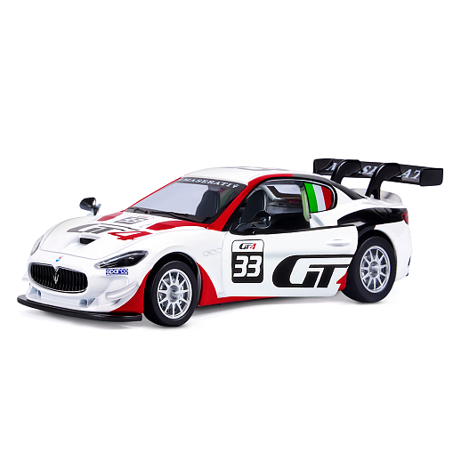ТМ "Автопанорама" Машинка металлическая 1:43 Maserati Gran Turismo MC GT4, белый, откр. двери, в/к 17,5*12,5*6,5 см в Джамбо Тойз #3
