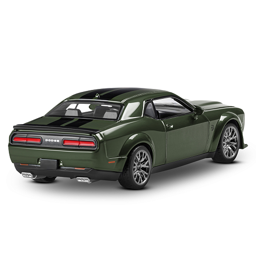 ТМ "Автопанорама" Машинка металлическая 1:36 2022 Dodge challenger SRT Jailbreak, зеленый, тюнинг, откр. двери, свободный ход колес, в/к 23,5*10*4 см в Джамбо Тойз #3