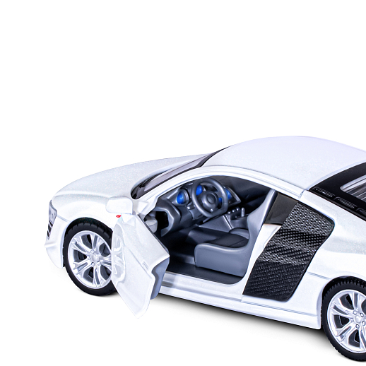 ТМ "Автопанорама" Машинка металл.,1:32 Audi R8 GT, белый, инерция, свет, звук, откр. двери, в/к 17,5*13,5*9 см в Джамбо Тойз #14