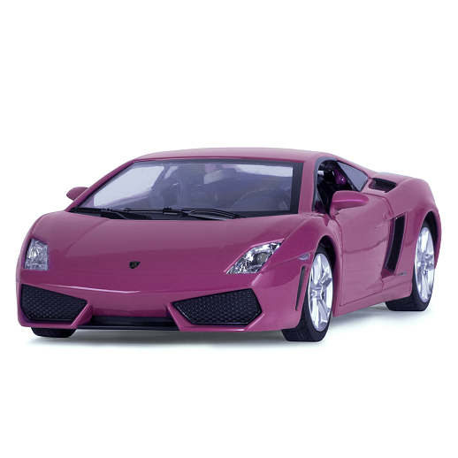 ТМ "Автопанорама" Машинка металлическая 1:24 Lamborghini Gallardo, розовый, откр. двери и багажник, свет, звук, свободный ход колес, в/к 24,5*12,5*10,5 см в Джамбо Тойз #3