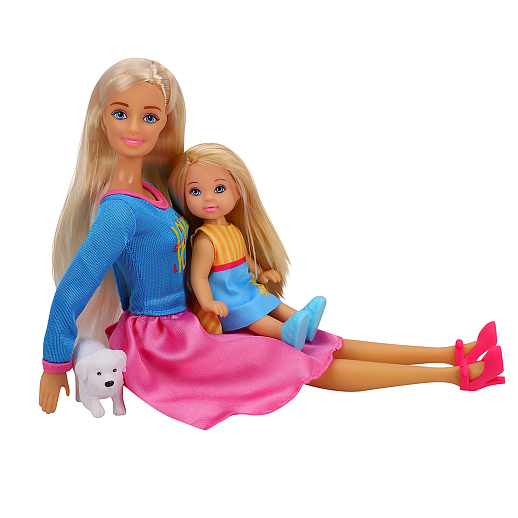 Игровой набор "На прогулке", в комплекте две куклы, домашний питомец, аксессуары,  в/к 20*6*32 см в Джамбо Тойз #18
