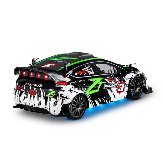 Р/У Машина для дрифта,1:24,2.4GHz,4WD,свет,с аккум, цвет зел./черн./красн., в/к 28*8*22,5см в Джамбо Тойз #5