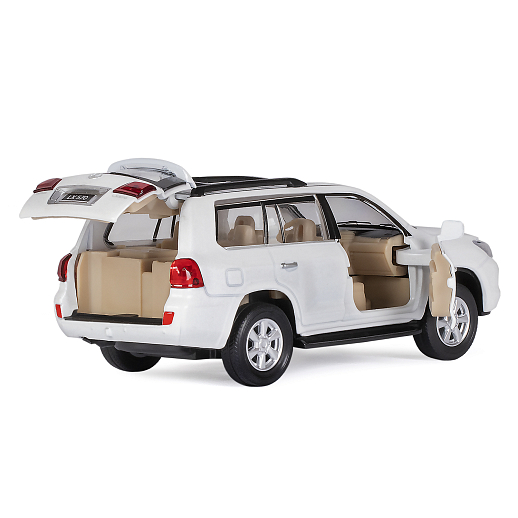 ТМ "Автопанорама" Машинка металлическая 1:32 Lexus LX570, белый, свет, звук, откр. двери и багажник, инерция, в/к 17,5*13,5*9 см в Джамбо Тойз #9
