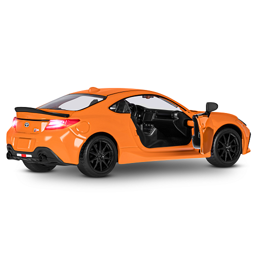 Игрушка для детей: Машинка металлическая 1:28 Toyota, цвет оранжевый, свет, звук, инерция, артикул JB1251782 в Джамбо Тойз #9