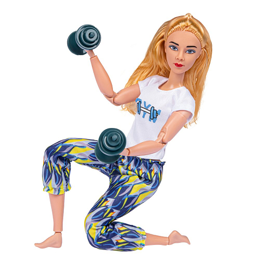 Кукла с гантелями и скамьей, в/к 23*6*31,5 см в Джамбо Тойз #8