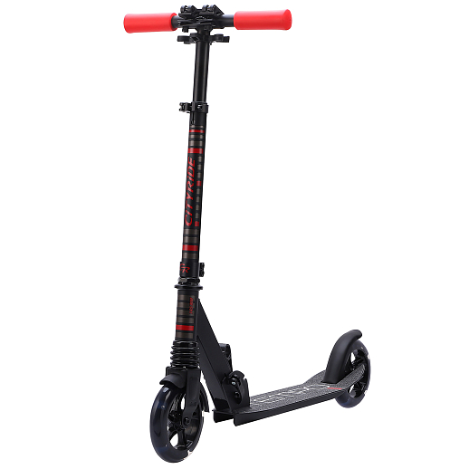 Двухколесный самокат CITY-RIDE TEMPO 145mm сталь/ал. Складной. Tbar lock. Колеса PU 145/145 MM со светом LED. Подшипники: Abec-7. Грипсы: резина. Передник амортизатор. в Джамбо Тойз #8