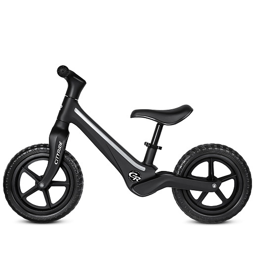 Беговел Cityride, модель CR-BB-07, рама пластик, колеса PU 12", свет, цвет чёрный в Джамбо Тойз #4