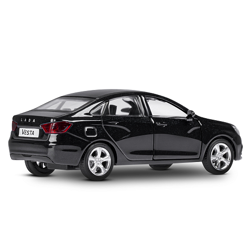 ТМ "Автопанорама" Машинка металлическая 1:43, LADA VESTA черная, откр. 2 двери., инерция в Джамбо Тойз #8