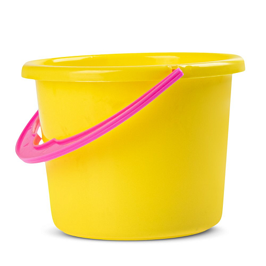 ТМ "Компания Друзей" Песочный набор №28 желто-розовый в комп. ведро 1,1л, лопатка 14,5см, грабли 15см, 4 формочки 9 см) в Джамбо Тойз #7