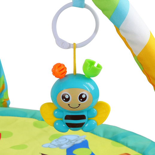 ТМ "Smart Baby"  Детский развивающий коврик с игрушками-погремушками, размер коврика 95х83 см, в/п  63х69х4 см в Джамбо Тойз #4