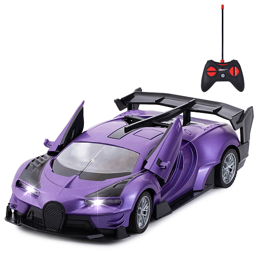 AUTODRIVE 1:24 Р/У машинка,5 каналов,двери откр. с пульта, свет, цвет фиолетовый,в/к 28*12*6,5см в Джамбо Тойз #11