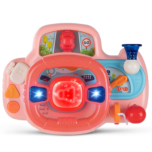 ТМ "Smart Baby" Руль музыкальный, мелодии Шаинского, свет, звук, русский язык, в/к 23,5х10х18 см в Джамбо Тойз #2