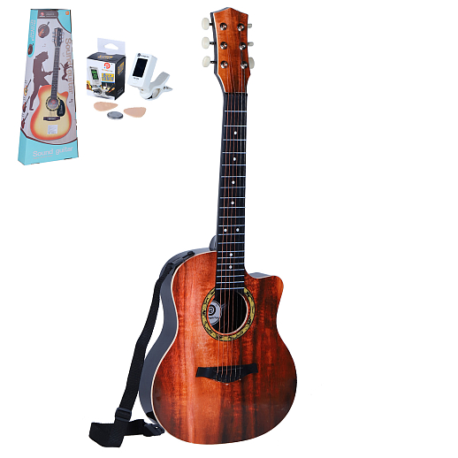 Детская шестиструнная гитара, в/к 33х9х82 см в Джамбо Тойз