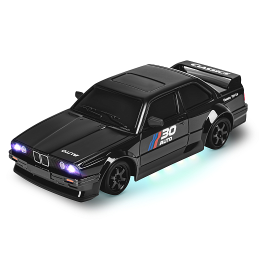 Р/у машинка для дрифта М1:24,2.4GHz,4WD,сменные шины 4шт., конусы 4шт.,свет,с аккум.,цвет черный,в/к 22,4х14,5х10,8см в Джамбо Тойз #7