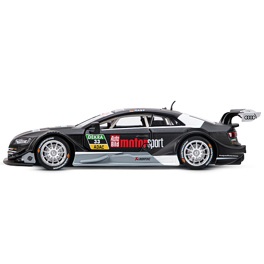 ТМ "Автопанорама" Машинка металлическая  1:32 Audi RS 5 DTM, черный матовый, свет, звук, откр. двери, инерция, в/к 17,5*13,5*9 см в Джамбо Тойз #7
