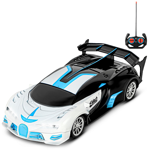 AUTODRIVE Р/У Машинка, 1:18, 4 канала, свет, черно-белый, в/к 10,5*8*21,5 см в Джамбо Тойз #6