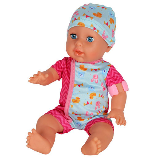 ТМ "Amore Bello" Пупс интерактивный озвученный, реагирует на прикосновения, пьет, писает, засыпает, сопит, может заболеть (покраснение лица, кашель) и вылечиться с помощью шприца, 33,5*29*14,5 см в Джамбо Тойз #3