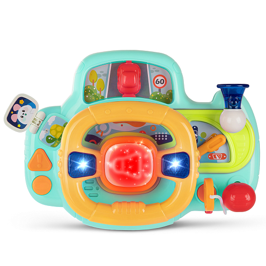 ТМ "Smart Baby" Руль музыкальный, мелодии Шаинского, свет, звук, русский язык, в/к 23,5х10х18 см в Джамбо Тойз #5