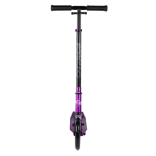 Двухколесный самокат CITYRIDE 200, ал. 50/50%, t-bar сталь, грипсы 135мм TPR, колеса PU 200/200, 86A, подножка, abec 9,  цвет Фиолетовый в Джамбо Тойз #7